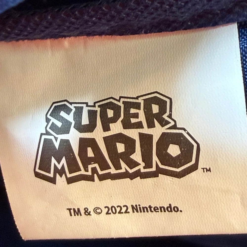 Nintendo Super Mario Bros Blue Red 16 Inch Backpack School Bag Here We Go 2022